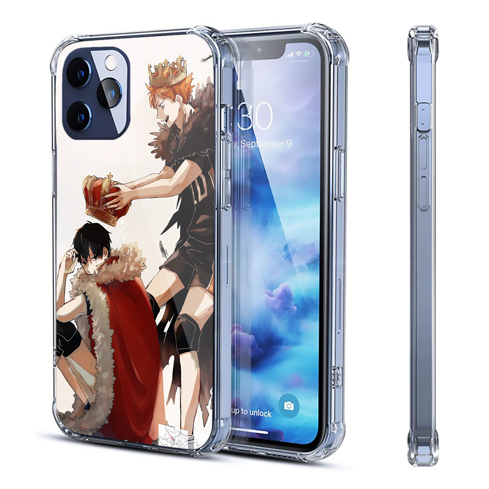 （画像用） ハイキュー!! Haikyu!! 【iPhone 12シリーズ対応】透明スマホケース（クリアソフトケース）